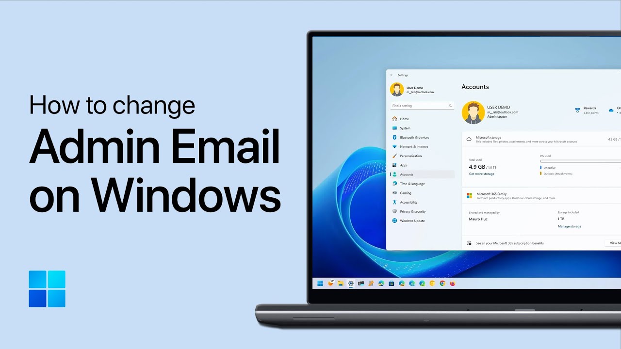 How to Change Administrator Email on Windows 11